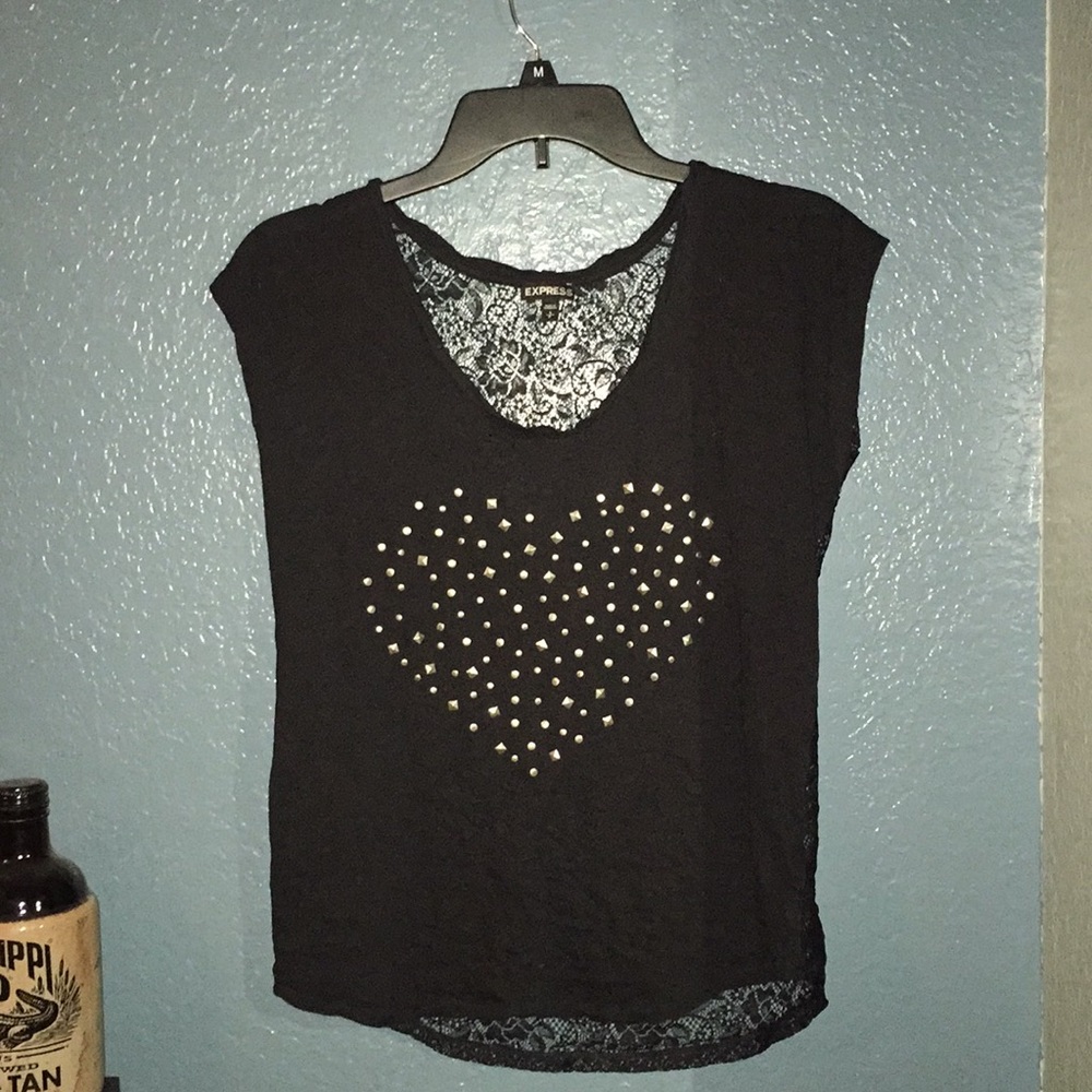 Express Heart Lace Shirt